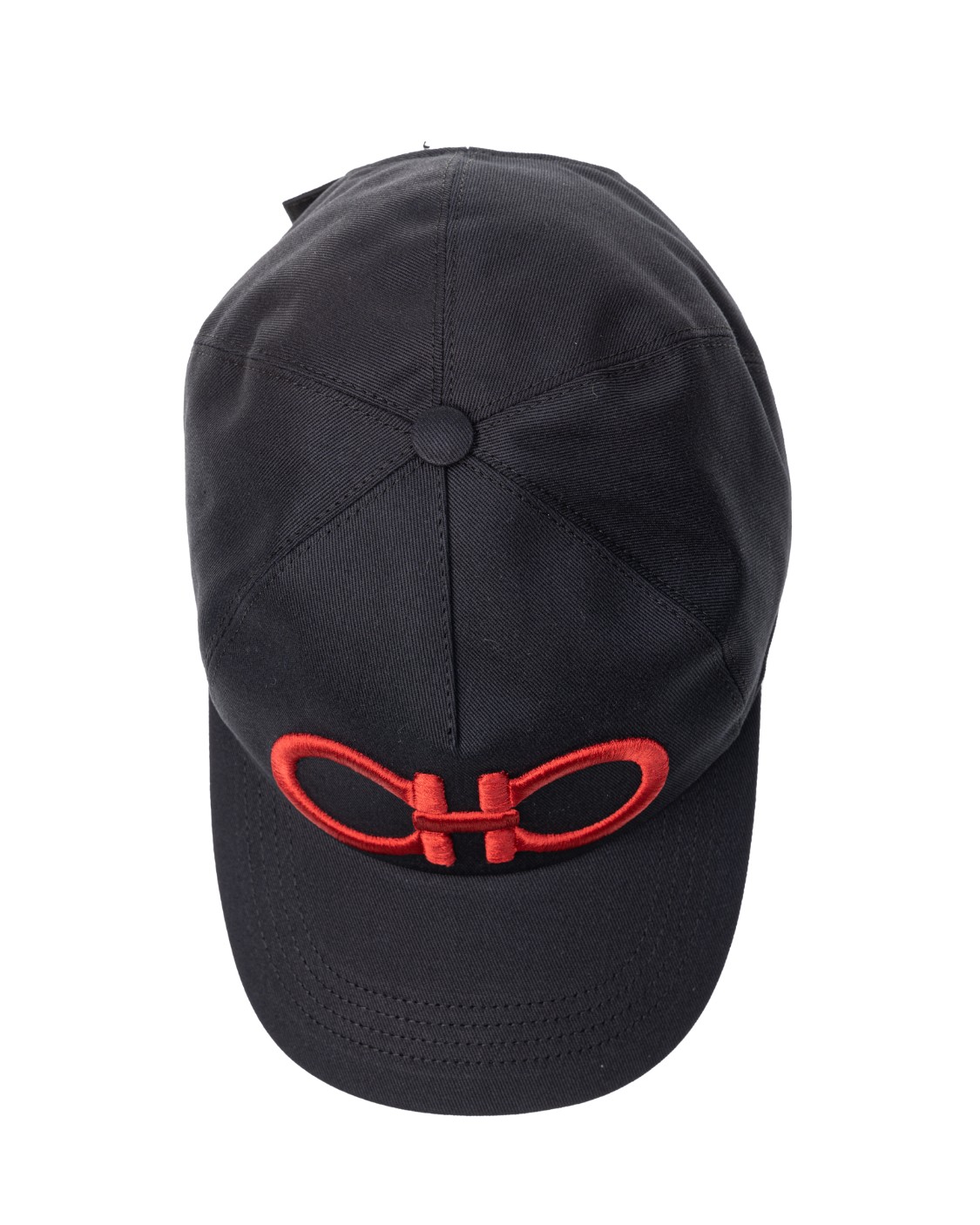 shop SALVATORE FERRAGAMO  Cappello: Salvatore Ferragamo cappello da baseball Gancini.
Logo in rilievo.
Composizione: 100% cotone.
Made in Italy.. 560024 CAPGANDOUBL-001751007NERO/ROSSO number 272174